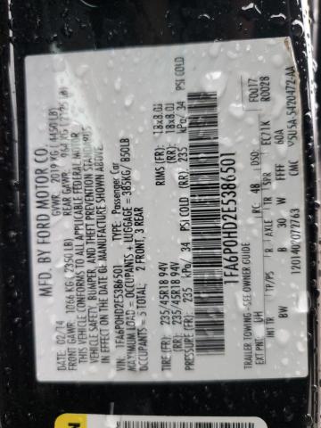 VIN 1FA6P0HD2E5386501 2014 Ford Fusion, SE no.12