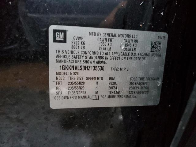 2017 GMC ACADIA ALL 1GKKNVLS0HZ135530