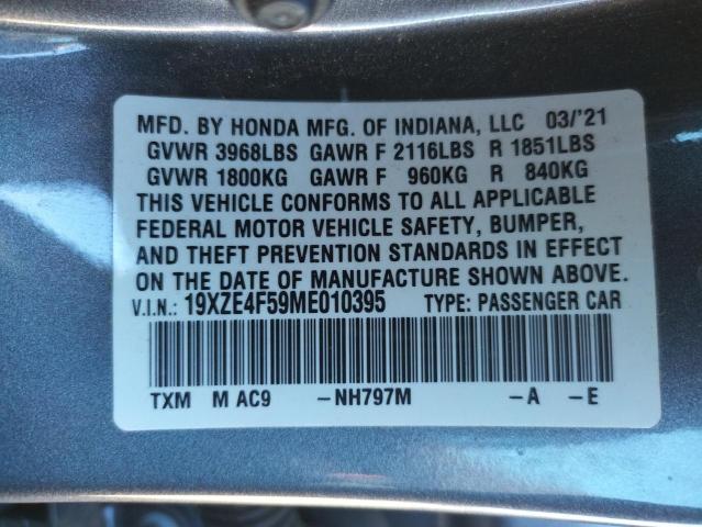 2021 HONDA INSIGHT EX - 19XZE4F59ME010395