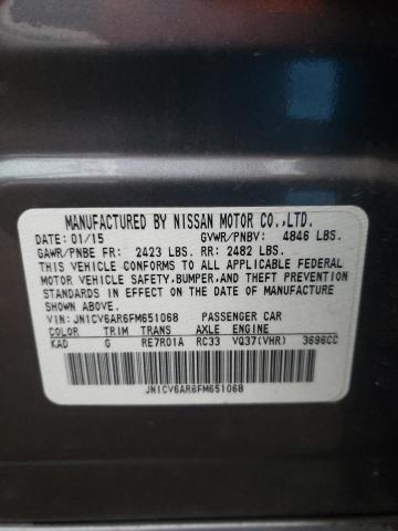 2015 INFINITI Q40 - JN1CV6AR6FM651068