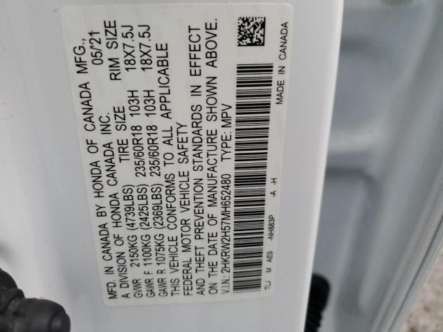 2021 HONDA CR-V EX 2HKRW2H57MH652480