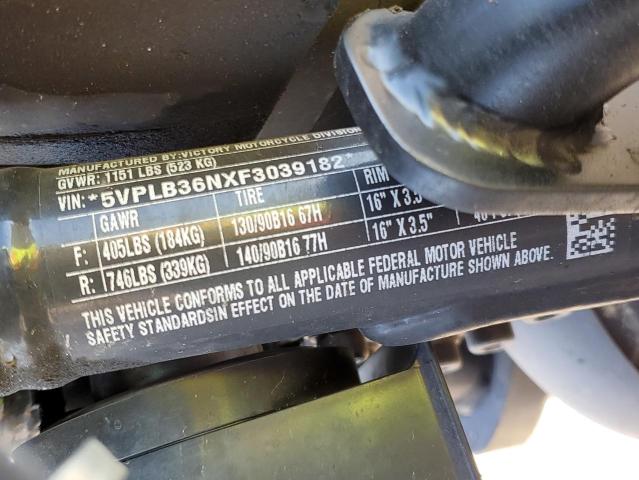 2015 VICTORY MOTORCYCLES GUNNER 5VPLB36NXF3039182