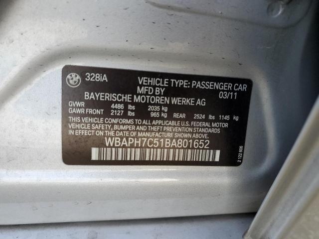 WBAPH7C51BA801652 BMW 328 I