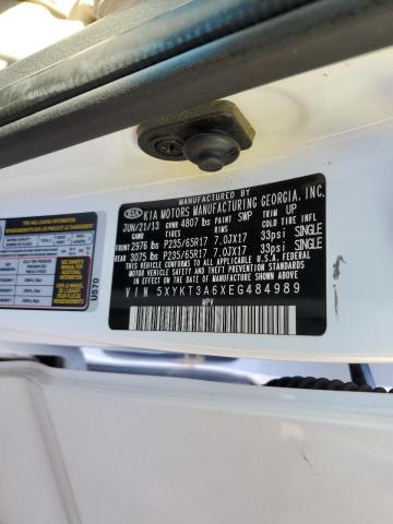 5XYKT3A6XEG484989 KIA SORENTO LX