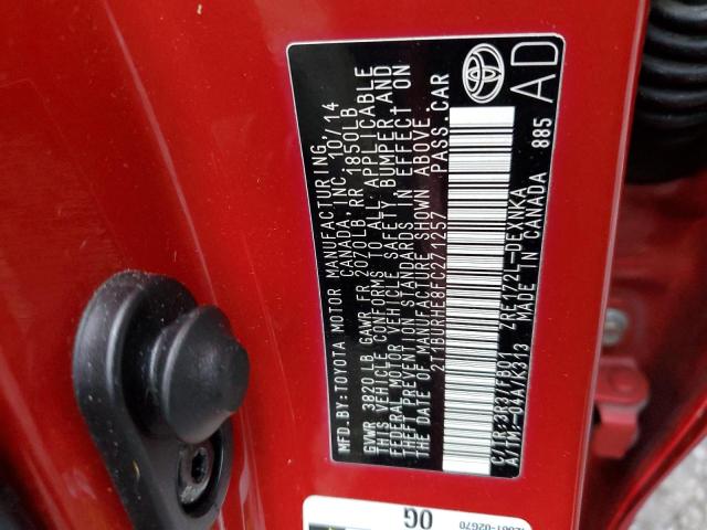 2015 TOYOTA COROLLA L 2T1BURHE8FC271257
