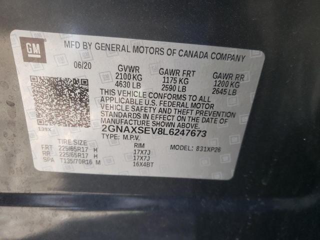 2020 CHEVROLET EQUINOX LS - 2GNAXSEV8L6247673