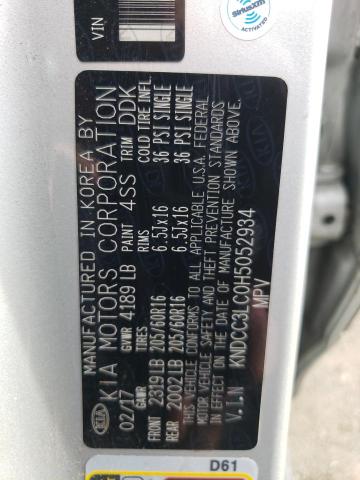 KNDCC3LC0H5052934 KIA NIRO EX