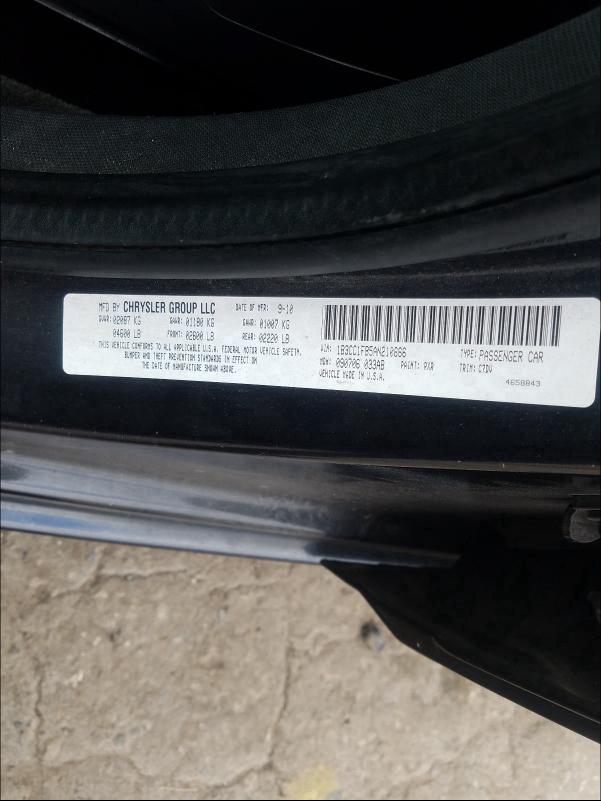2010 DODGE AVENGER EX 1B3CC1FB5AN210666