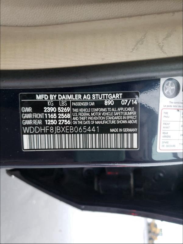 2014 MERCEDES-BENZ E 350 4MAT WDDHF8JBXEB065441