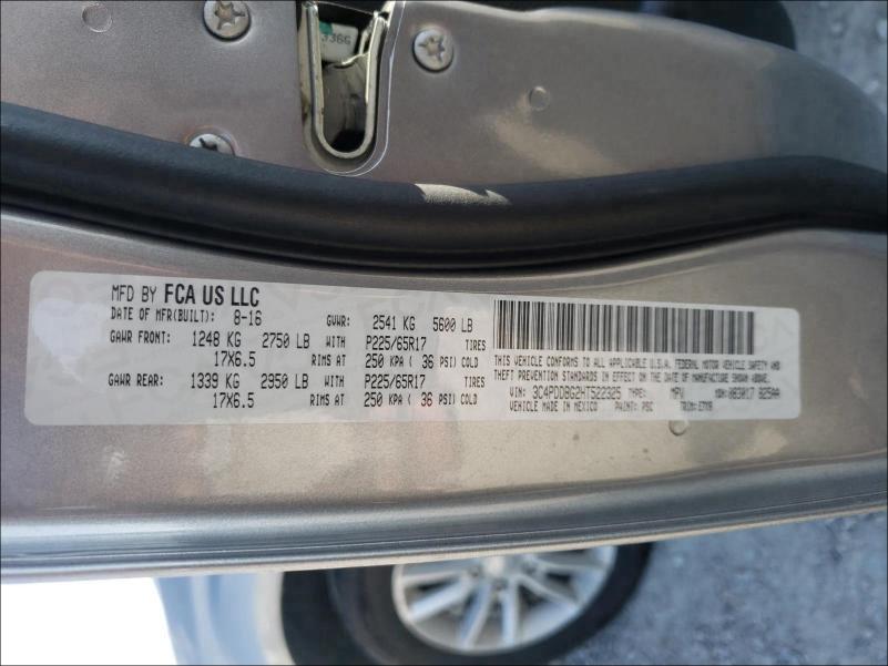 2017 DODGE JOURNEY SX 3C4PDDBG2HT522325