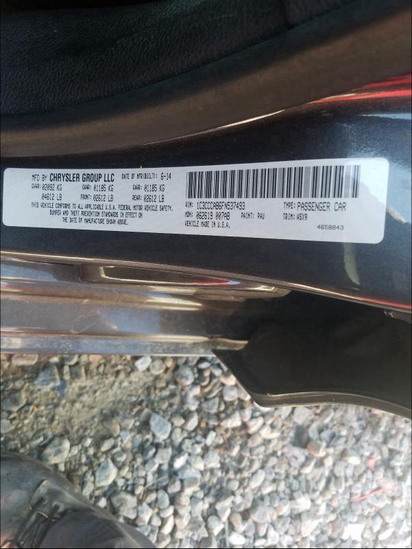 2015 CHRYSLER 200 LIMITE 1C3CCCAB6FN537493