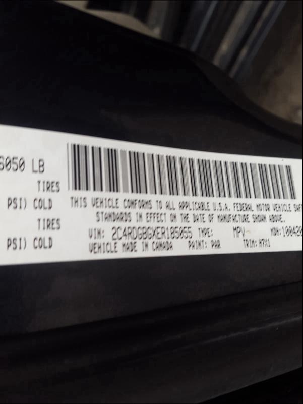 2014 DODGE GRAND CARA 2C4RDGBGXER185055