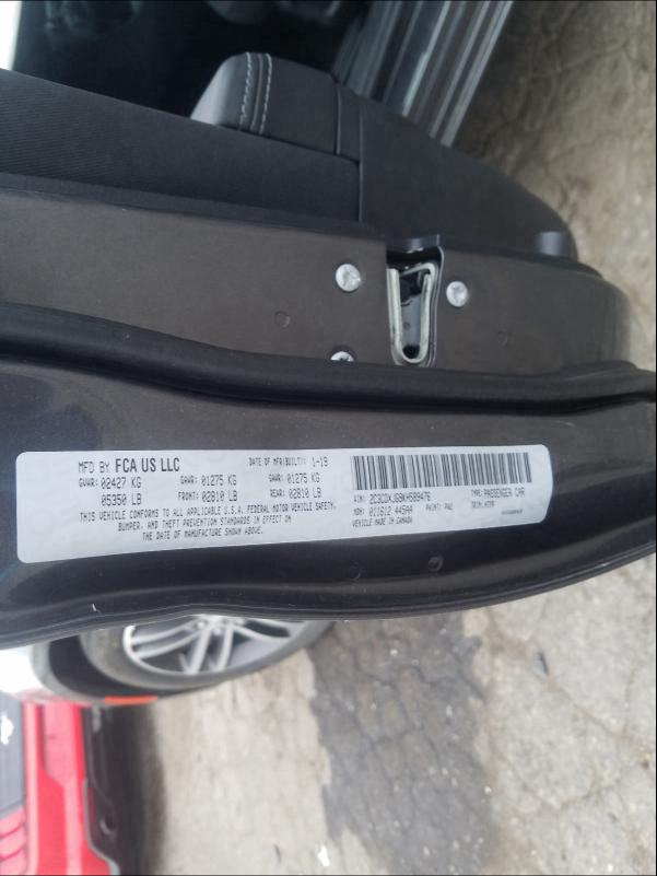 2019 DODGE CHARGER 2C3CDXJG9KH589476