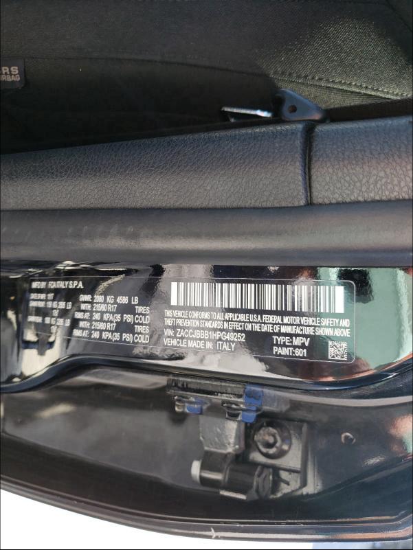 2017 JEEP RENEGADE L ZACCJBBB1HPG49252