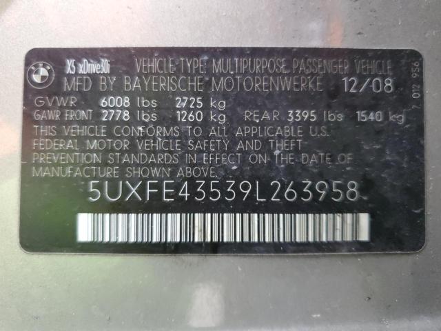 5UXFE43539L263958 BMW X5 Xdrive30i