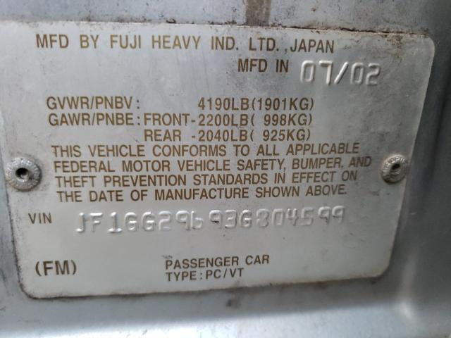 JF1GG29693G804599 Subaru Impreza Wrx