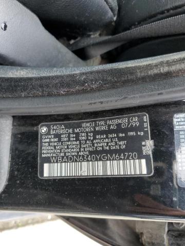 WBADN6340YGM64720 BMW 540 I Automatic