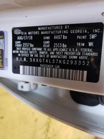 5XXGT4L37KG293352 KIA Optima
