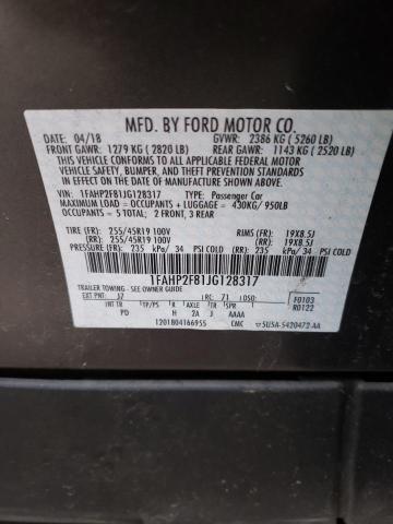 2018 FORD TAURUS LIM - 1FAHP2F81JG128317