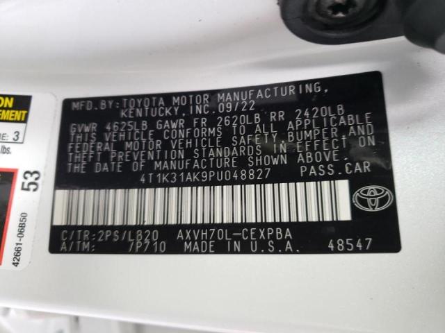 2023 TOYOTA CAMRY XSE - 4T1K31AK9PU048827