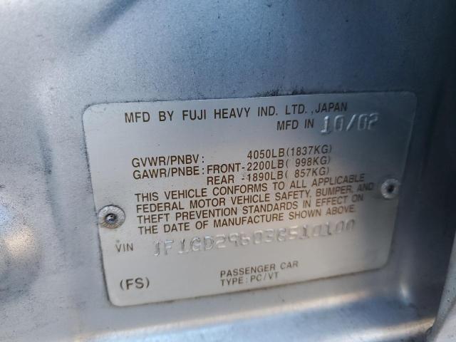 JF1GD29603G510100 Subaru Impreza