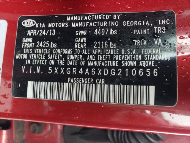 5XXGR4A6XDG210656 KIA OPTIMA SX