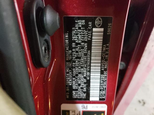 2017 TOYOTA CAMRY LE/X - 4T1BF1FK1HU689584