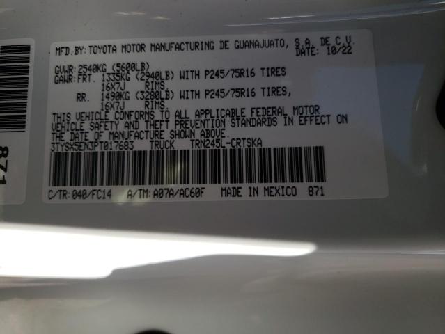 3TYSX5EN3PT017683 Toyota Tacoma Access Cab