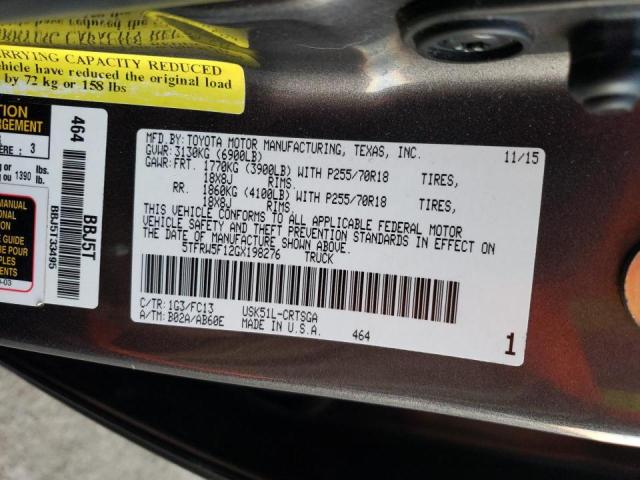 2016 TOYOTA TUNDRA DOU - 5TFRW5F12GX198276