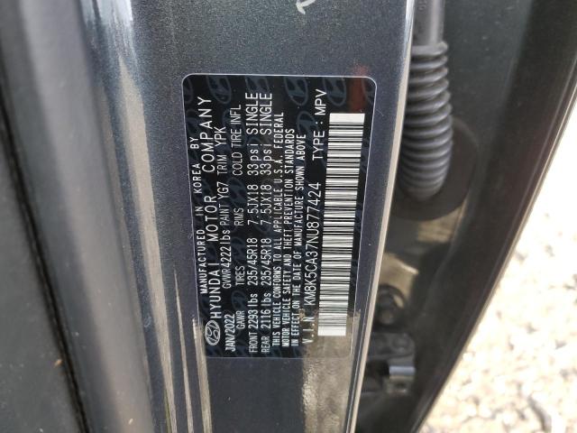 2022 HYUNDAI KONA LIMIT - KM8K5CA37NU877424