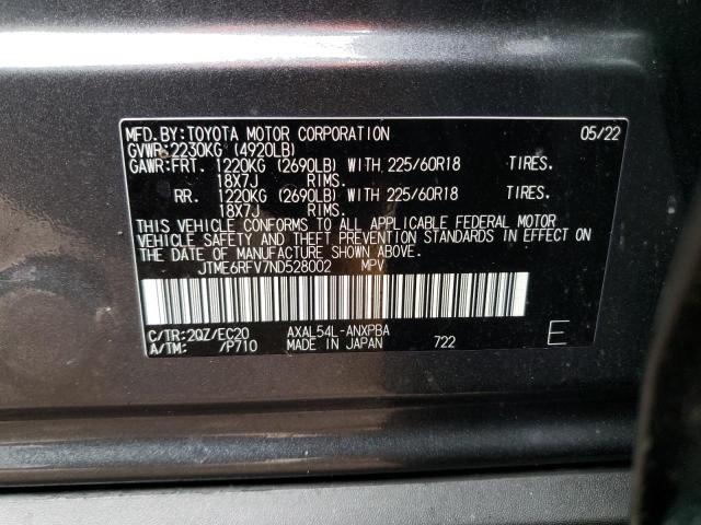 2022 TOYOTA RAV4 XSE - JTME6RFV7ND528002