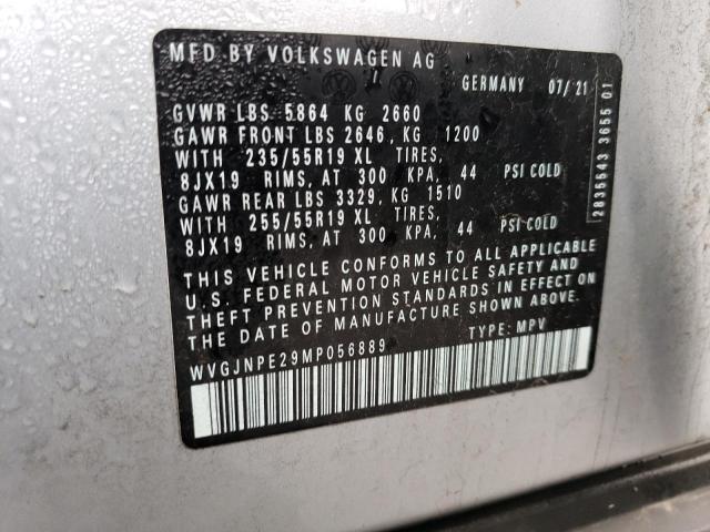 2021 VOLKSWAGEN ID.4 PRO WVGJNPE29MP056889