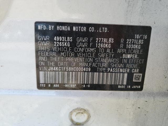 2017 ACURA RLX TECH - JH4KC1F58HC000409