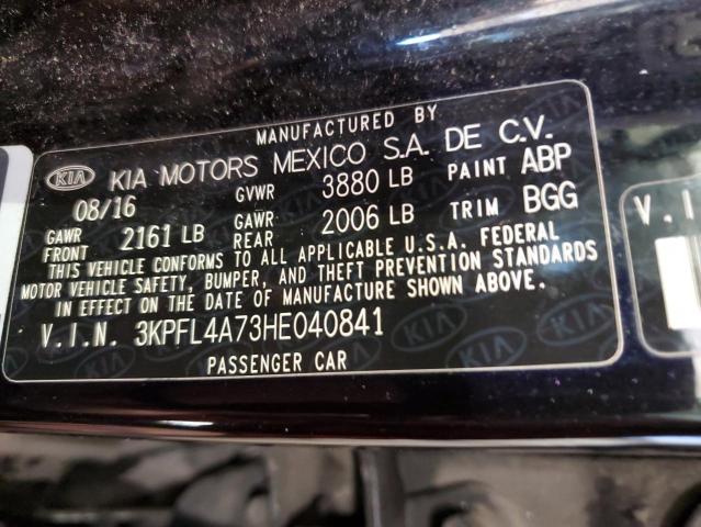 3KPFL4A73HE040841 KIA Forte