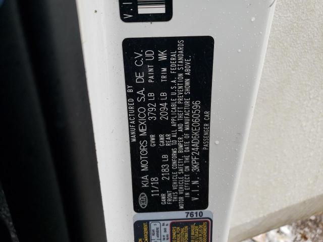 2019 KIA FORTE FE 3KPF24AD6KE060596