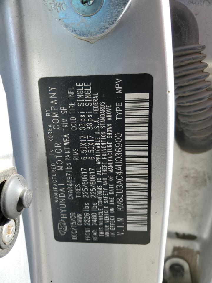 2010 HYUNDAI TUCSON GLS - KM8JU3AC4AU036900