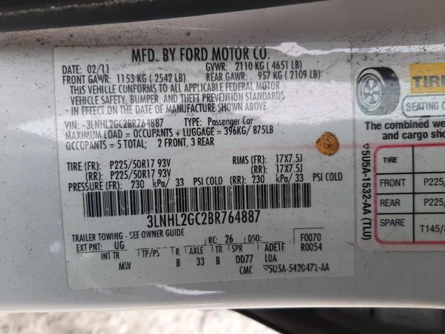 3LNHL2GC2BR764887 Lincoln MKZ