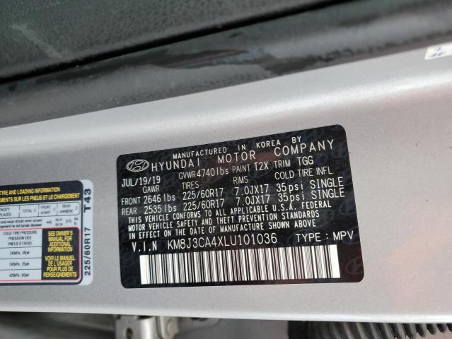 2020 HYUNDAI TUCSON LIM - KM8J3CA4XLU101036