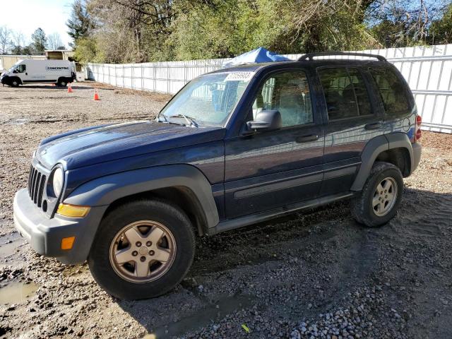 Salvage cars for sale from Copart Knightdale, NC: 2006 Jeep Liberty SP