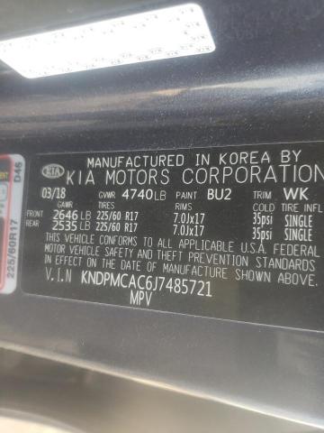 KNDPMCAC6J7485721 KIA Sportage Lx