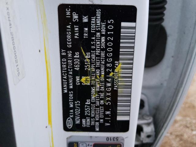 5XXGW4L28GG002105 KIA OPTIMA SX