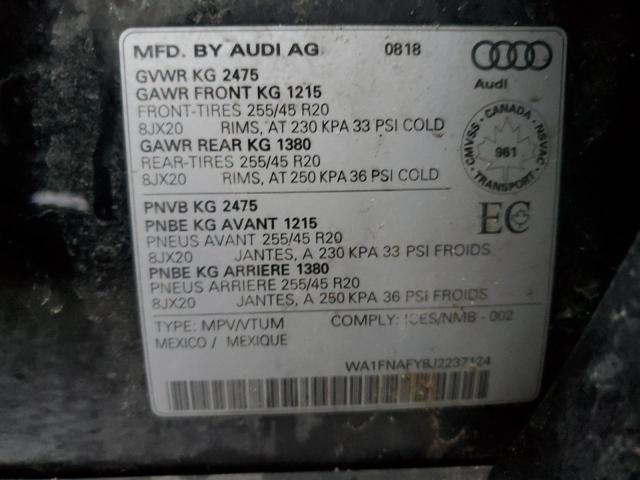 2018 AUDI Q5 TECHNIK WA1FNAFY8J2237124