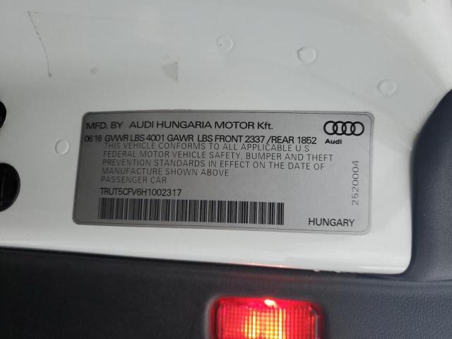2017 AUDI TT - TRUT5CFV6H1002317