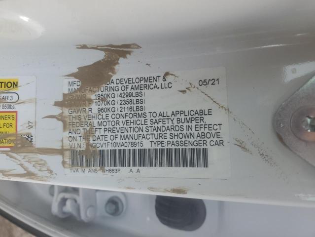 2021 HONDA ACCORD LX - 1HGCV1F10MA078915