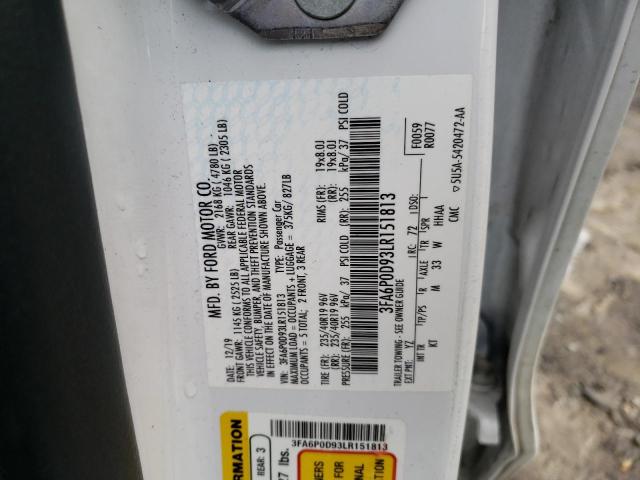 2020 FORD FUSION TIT - 3FA6P0D93LR151813