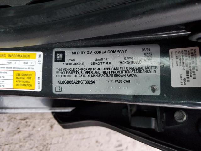 2017 CHEVROLET SPARK KL8CB6SA2HC730284