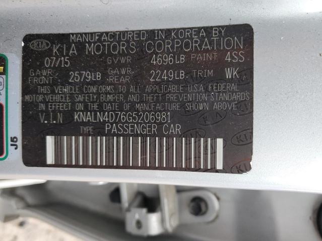 2016 KIA CADENZA LU - KNALN4D76G5206981