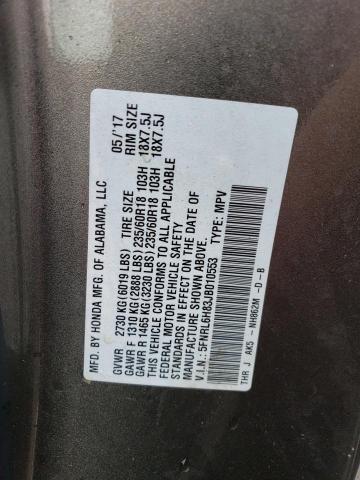 2018 HONDA ODYSSEY TO 5FNRL6H83JB010553