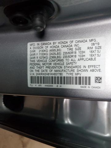 2019 HONDA CR-V EXL - 2HKRW2H81KH657780