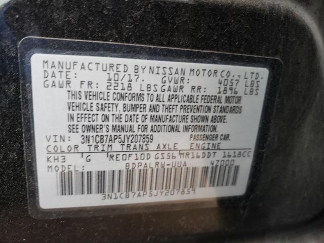 3N1CB7AP5JY207859 Nissan Sentra Sr Turbo